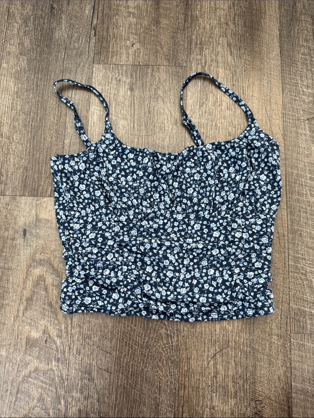 Hollister Navy Blue Floral Cami